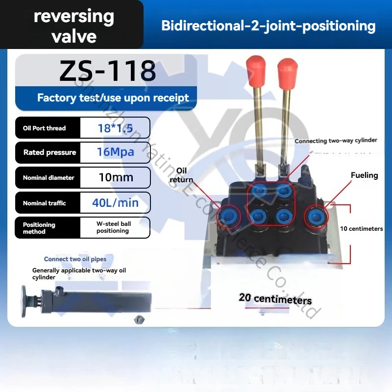 Two-way Valve Integral Hydraulic Manual Control Valve Distributor  Directional Multi-way Valve