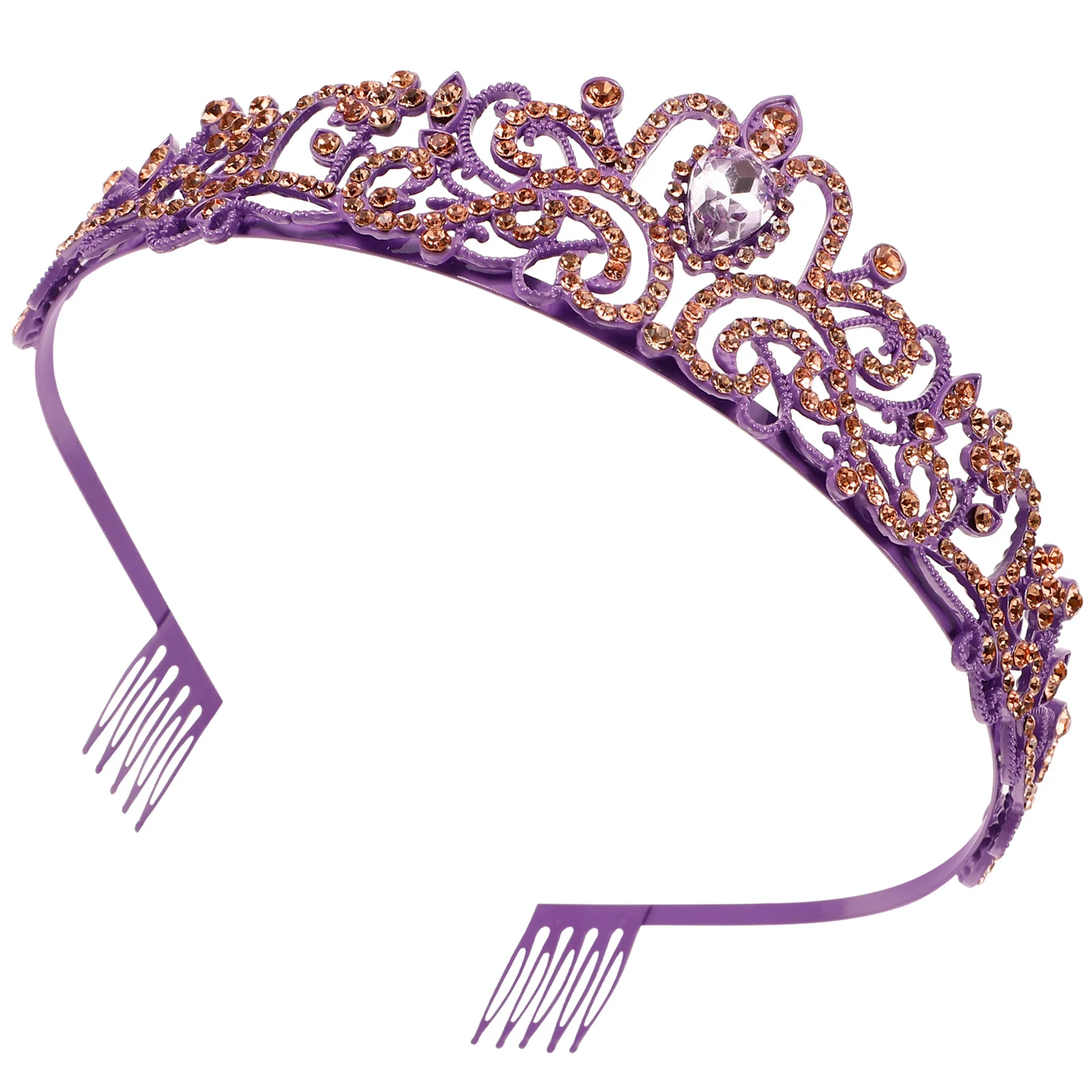 

Stylish Rhinestone Headband Bridal Tiara Wedding Birthday Accessories For Women Crystal Crown Hair Decoration Baroque Bridal