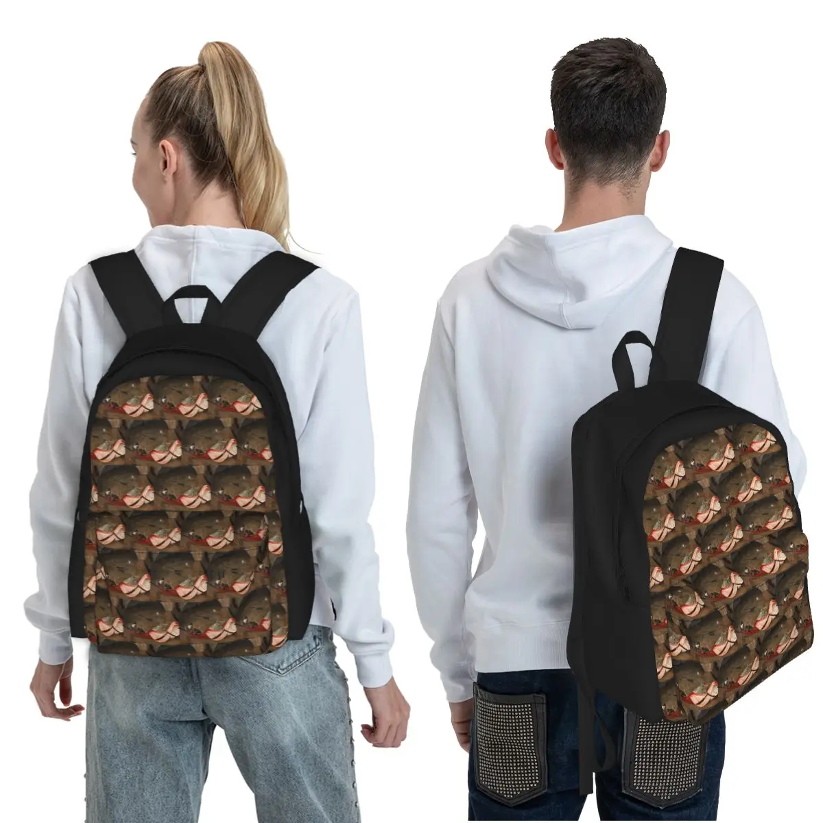 Haywain By Hieronymus Bosch Student Backpack School Bag Hiking Travel Daypack for Boys Girls Fashion Bookbag Shoulder Bags