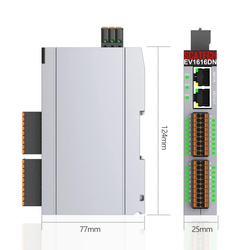 2025 NEW IO Module Industrial Ethernet Bus Slave Ethercat IO Distributed Slave Remote Expansion Analog Quantity