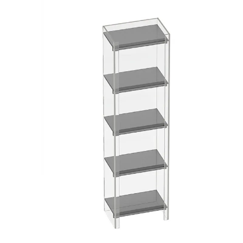 

Acrylic Transparent Shelf Narrow Bookshelf Bookcase Small Floor Creative Multi-Layer Display Shelf Display Rack Display Cabinet