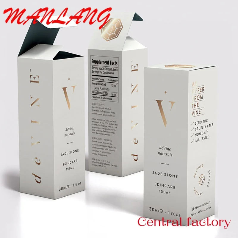 Custom  Luxury Custom Gift Customize Paper Black For Skincare Packing Cosmetic Packaging Box