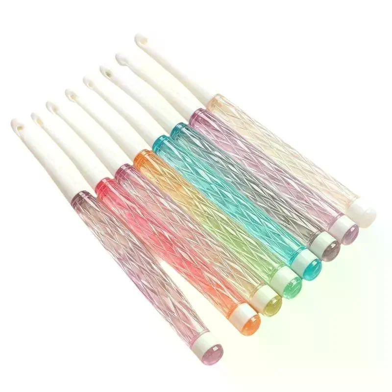 1/8Pcs/set Color Crochet Hook Kit Ergonomic Crochet Hook For Beginner Knitting Sweater DIY Knitting Tool