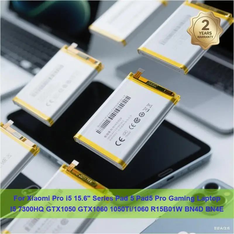 

Battery For Xiaomi Pro i5 15.6" Series Pad 5 Pad5 Pro Gaming Laptop I5 7300HQ GTX1050 GTX1060 1050Ti/1060 R15B01W BN4D BN4E