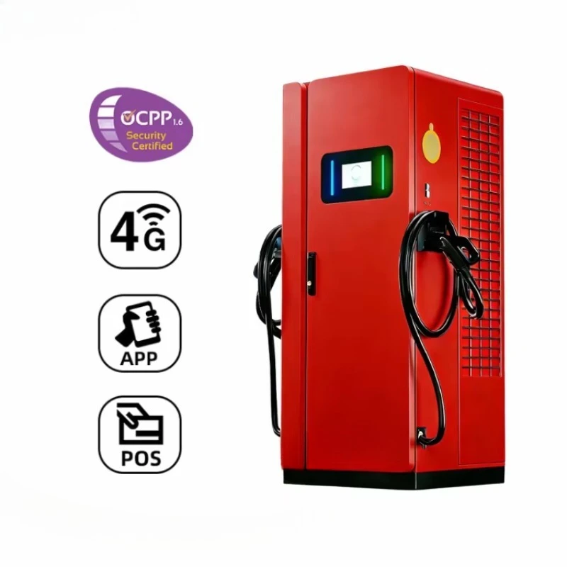 New Fast EV Charging Station 60kW 120kW 180kW DC Dual CCS1 Plugs High Power Commercial EVSE Charging Pile with RFID