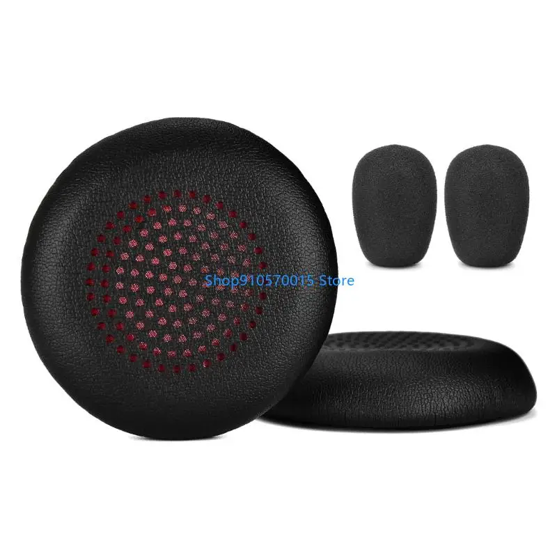 

B95C Ear Pad Headsets Earmuffs with Mic Form Cover for Poly 4310/4320/UC2 Headphones Earpads Ear Pad Sponges Cushions Cover
