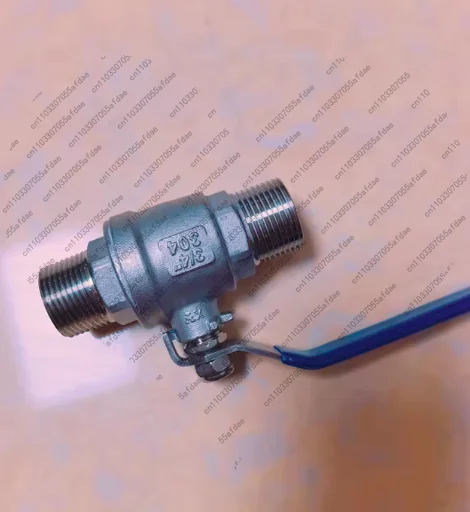 1pc stainless steel double external teeth threaded valve two-piece double external wire ball valve 6 points 1/ 1.2inch