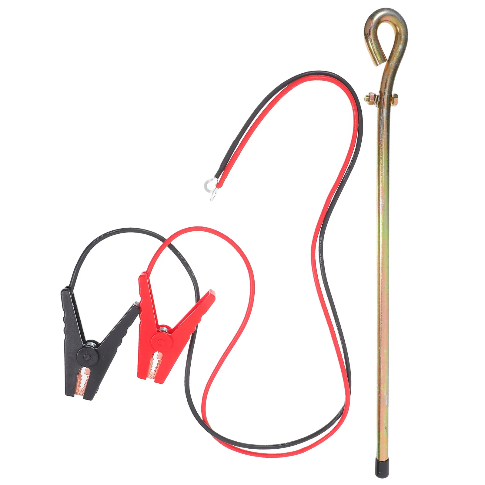 

1 комплект, портативный заземляющий стержень, металлический зажим, безопасный зажим для заземления для генераторов, электрические заборы, комплект заземляющих кольев для активного отдыха