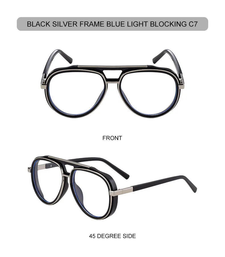 Übergroße Pilot Polarisierte Sonnenbrille Männer 2026 Luxus Marke Vintage Doppel Strahl Gläser Oval Punk Brillen Fahren Outdoor Shades – Detail 21