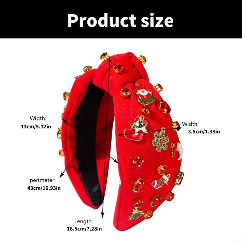 X4YC คริสต์มาสปาร์ตี้อุปกรณ์ประกอบฉากอัญมณีห่วงคอสเพลย์ชุดคอสเพลย์ปีใหม่เวทีคริสต์มาสคริสต์มาส