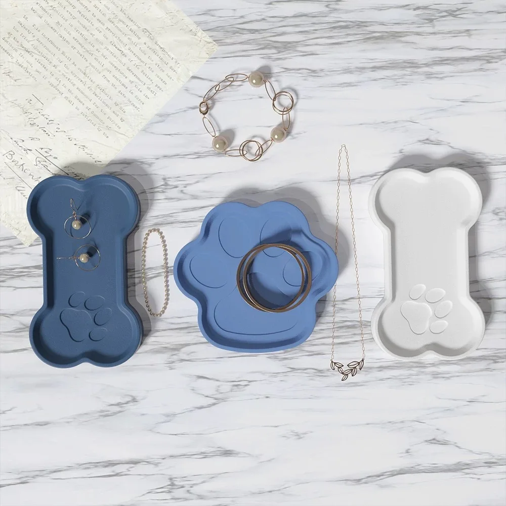 

DIY Resin Cat Claw Tray Silicone Mold Aromatherapy Gypsum Bone Plate Storage Drip Mold New Design for Craft Enthusiasts