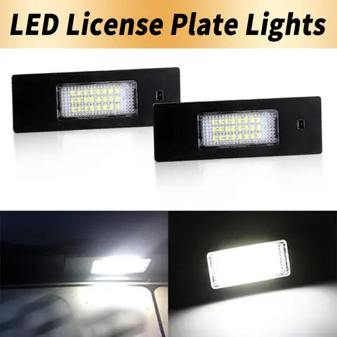 2PCS LED 테일 라이센스 플레이트 조명 Canbus 미니 쿠퍼 Clubman Countryman Paceman R55 R60 R61 BMW Z4 E85 E86 E89 116i 116d