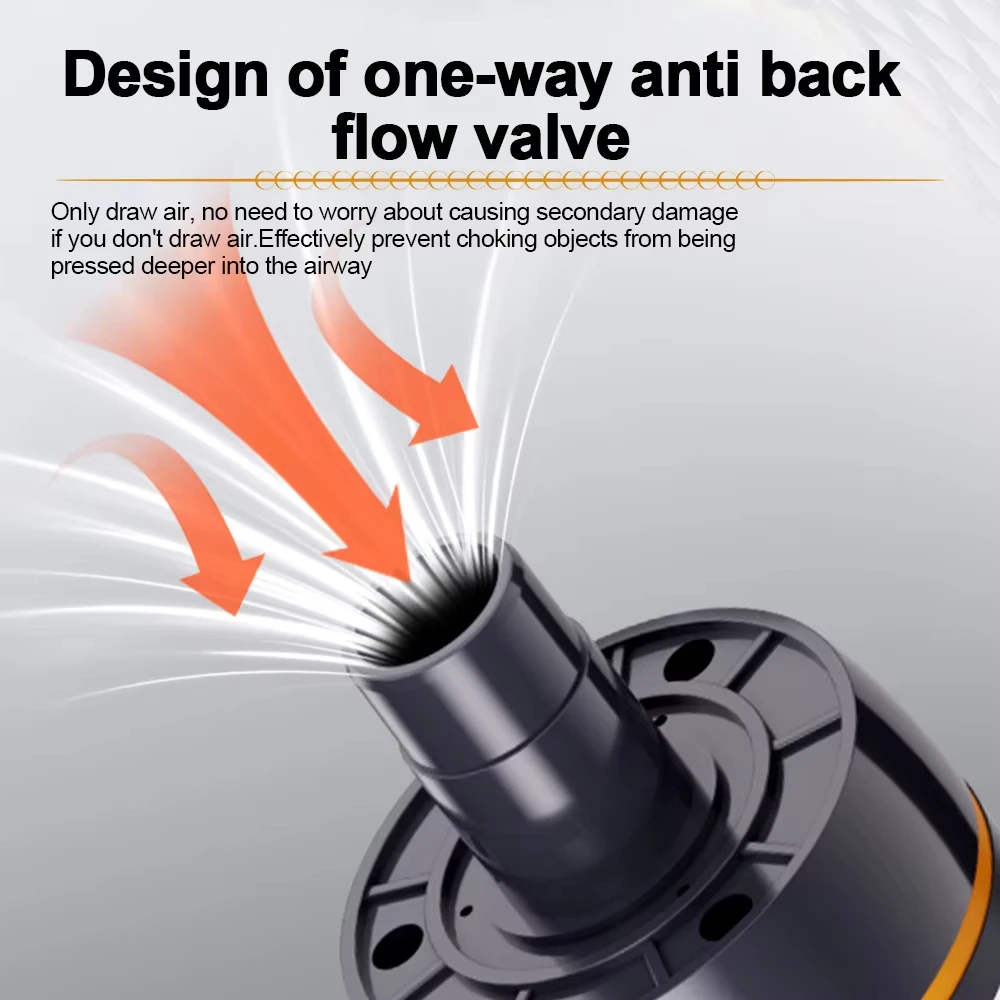 

Anti Choking Auto Heimlich First Aid Choking Rescue Device with S&m&l Mask for Adults Kids Rescue, Life Saving Suction Emergency