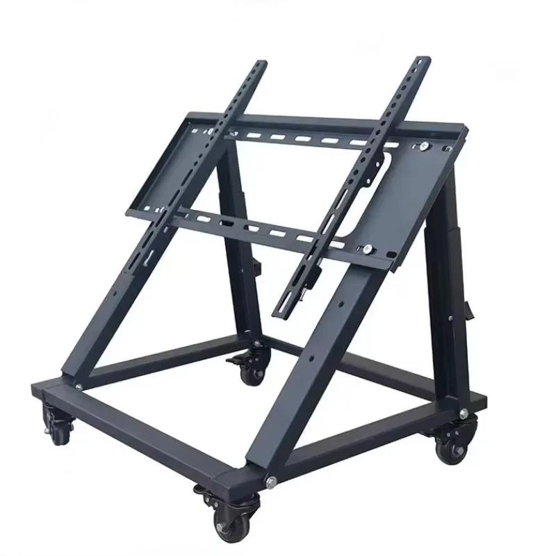 

ZJW STLF Advanced Steel Mobile TV Cart with Wheels LCD/Plasma Tilting and Swivel Features Packaged in Boxes