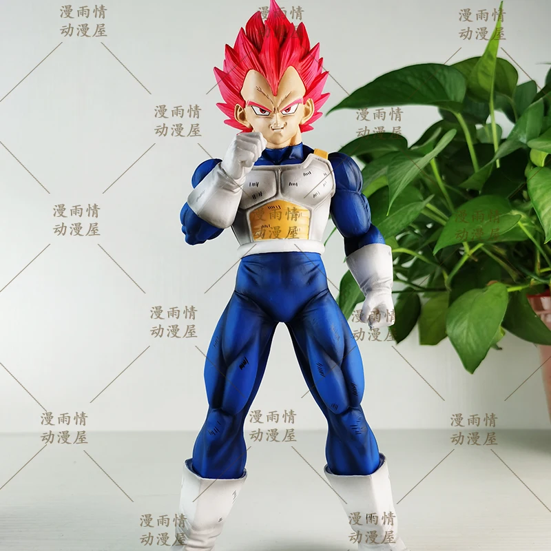 29cm Action Figurine Dragon Ball Z Yellow Blue Hair Majin Vegeta Figure Self Destruct Super Saiyan Hobby Toys Gift Pvc Model