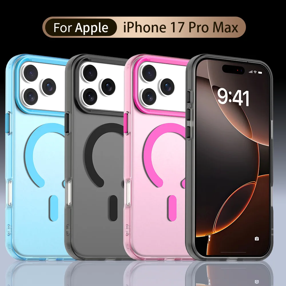 

Новые роскошные военные матовые магнитные чехлы для iPhone 17 Pro Max Air 14 15 Plus 16 Pro Max, защитная крышка для камеры Magsafe