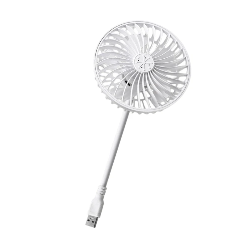 U55C USB Plug Fan Low Noise Portable Fan 360 Degree Adjustable Cooling Fan for Indoor Outdoor Fishing Home Travel Camping