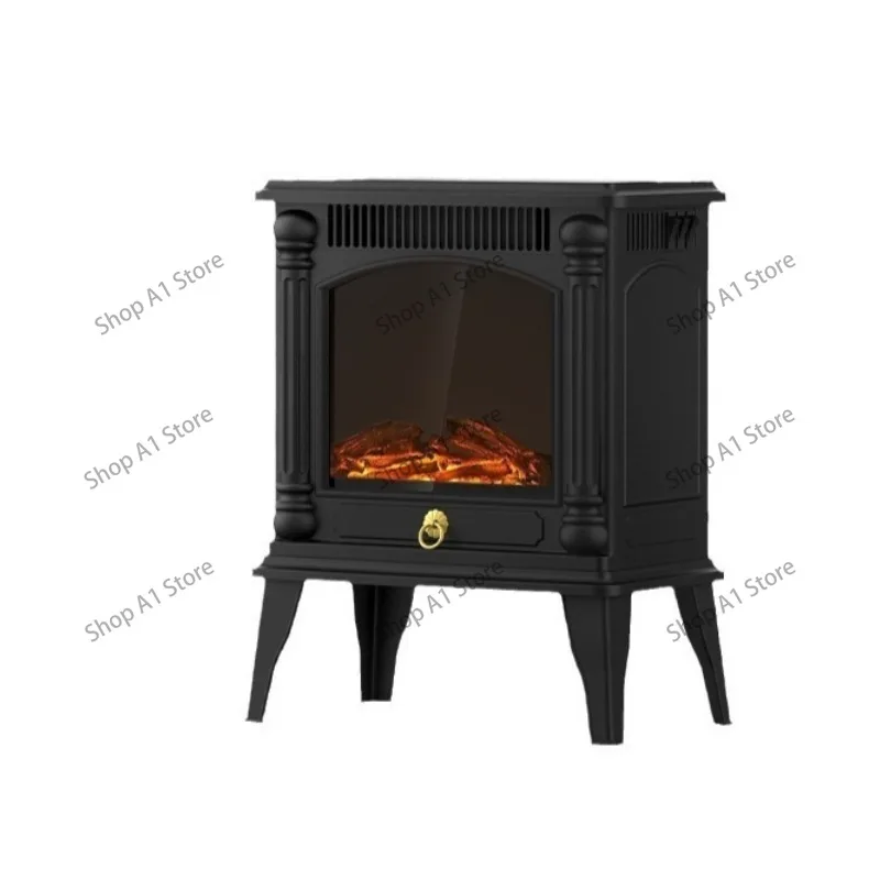 220V 3D Atomizing Electric Fireplace Heater, Simulated Flame Space Heater, Energy Saving & Quick Heating