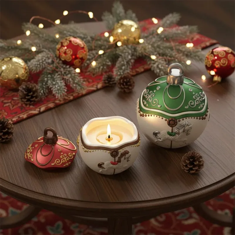 

1Pcs Candle Jar Silicone Molds For Concrete Jesmonite Gypsum Cement DIY Handmade Christmas Gift Tools Home Decor