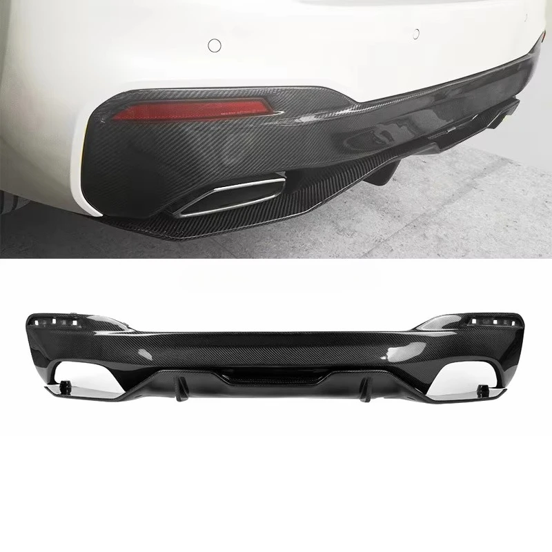 

For 2017-2021 BMW 5 Series G30 G38 MP M Performance Carbon Fiber Rear Bumper Lip Diffuser