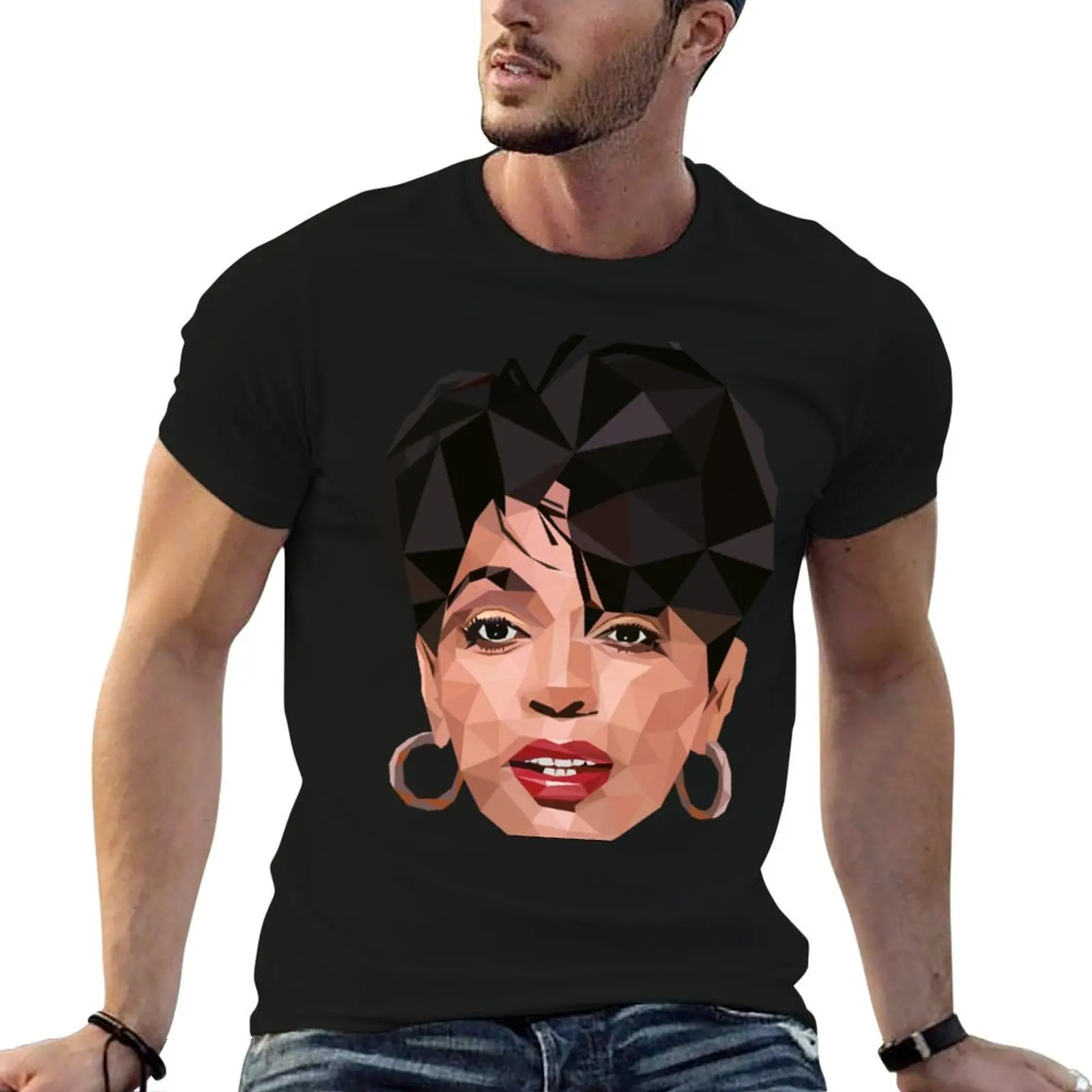 

Mrs Anita Baker Low Poly Art T-Shirt t shirts for man cotton funny cotton t shirts man 100% T-Shirt