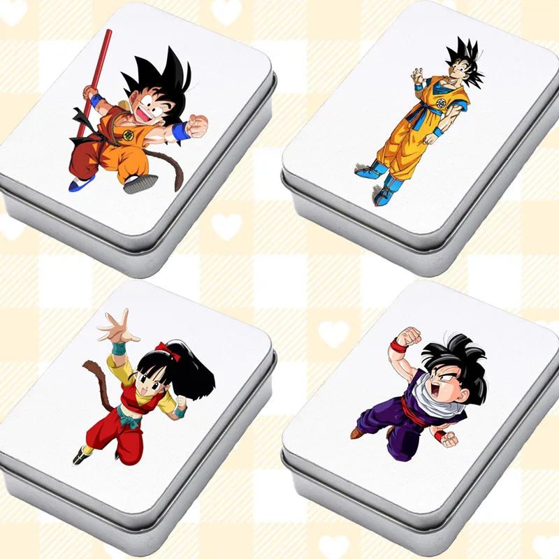 صندوق تخزين Son Goku، صندوق تخزين كرتوني رائع، حافظة حماية رائعة، مشابك شعر رائعة، صندوق تغليف للطلاب، هدية