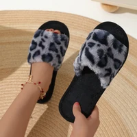 Mode femmes pantoufles coton peluche chaud femme lumière EVA fond plat antidérapant confortable diapositives hiver automne maison chaussures 5