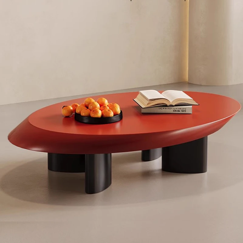 Small Household Coffee Table Modern Designer Simple Oval Coffee Table Center Low Mesas De Centro Para Sala Home Furniture