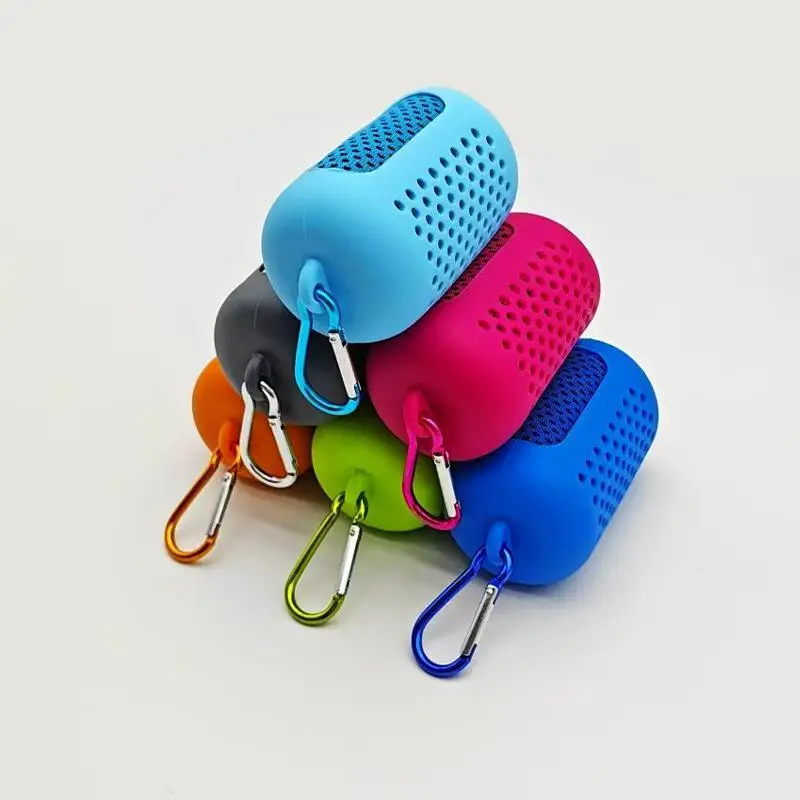 Nueva Toalla Circular Portátil Envuelta en Silicona, Toalla Refrescante de Secado Rápido, Toallas de Fibra de Poliéster, Accesorios de Playa, Deporte y Fitness
