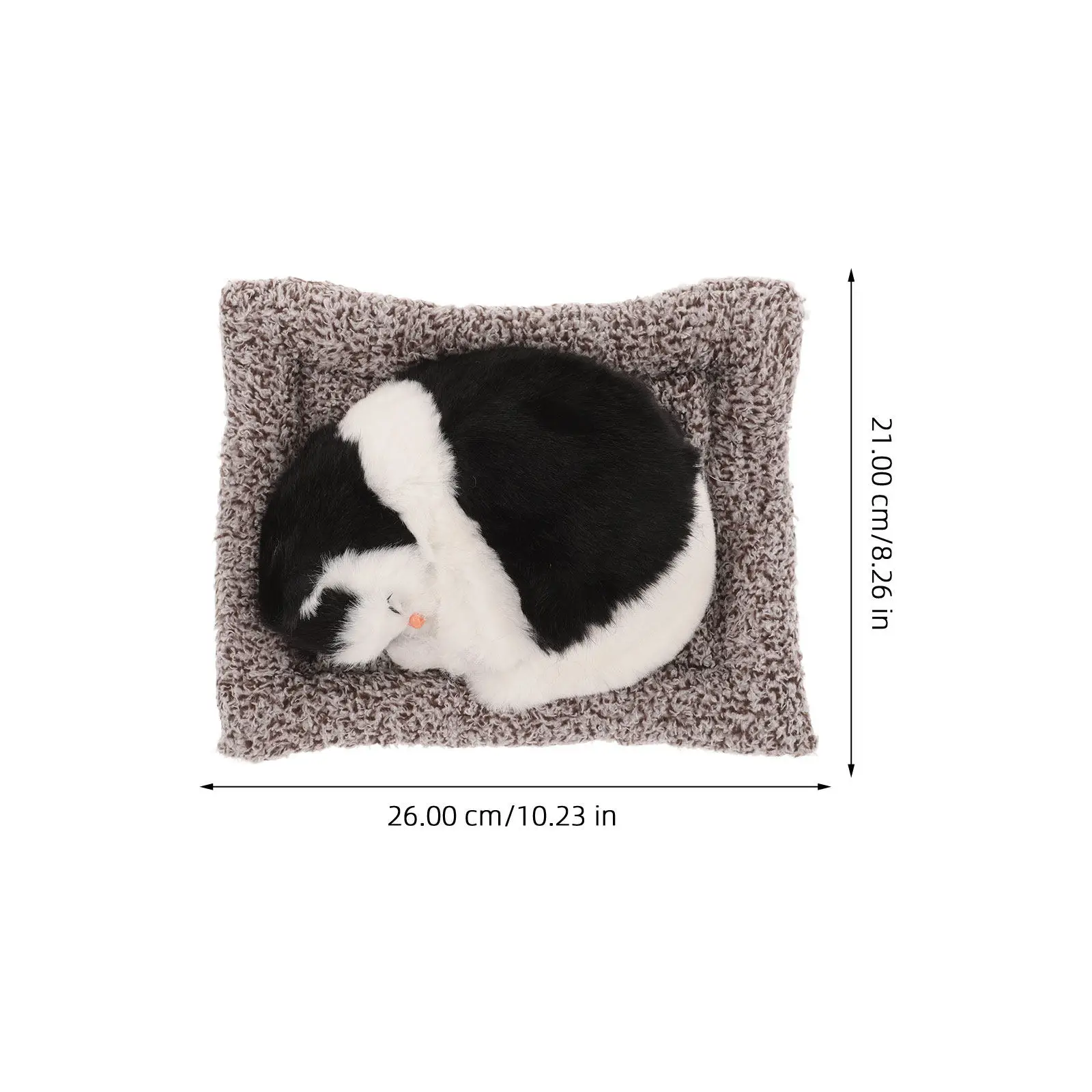 Creative Simulation Cat Car Dashboard Ornament Cute Realistic Sleeping Cat Decoration Accessory Interior Decor for Car Lovers