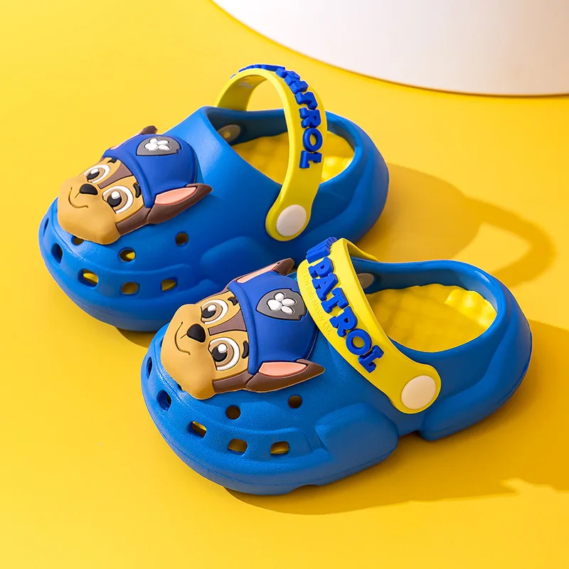 Genuine Paw Patrol Non-Slip Sandals  Kids Summer Kawaii Beach Slippers Marshall Rubble Skye Rocky Slipper Soft Soled Shoes