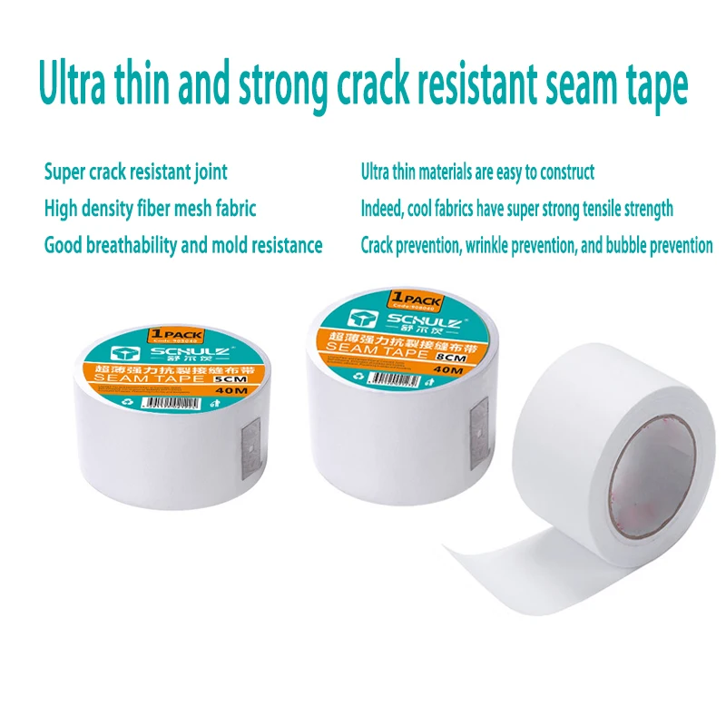 

Ultra Thin And Strong Crack Resistant Joint Fabric High-density Fiber Mesh Fabric Gypsum Board Decoration Tape