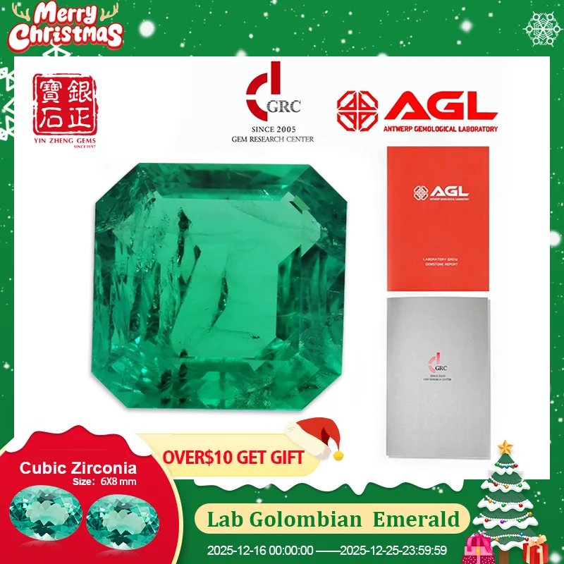 

YinZheng Hydrothermal Colombia Emerald Asscher Shape Emerald Lab Grown With Selectable Certificate Lab Grown Emerald