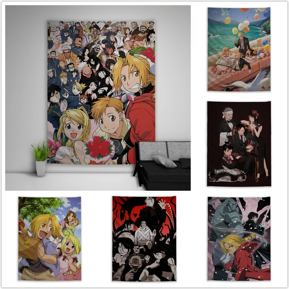 Canvas Painting Decor Wall Art Pictures for Home Decora No Frame Japan Anime Posters Fullmetal Alchemist Edward Alphonse Elric