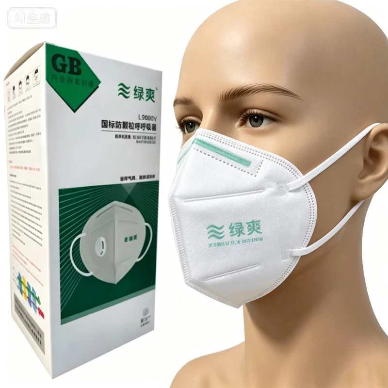 30/60/90 Pcs Disposable White Dust-proof Industrial Masks With Valve Portssuitable For Daily Use Cleaning And Construction Sites