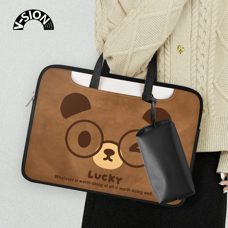 Laptop bag Sleeve Case Notebook PU Shoulder Hand Bag For 13 14 15 15.6 17 inch Macbook HP Huawei Dell Shockproof Carrying Bag