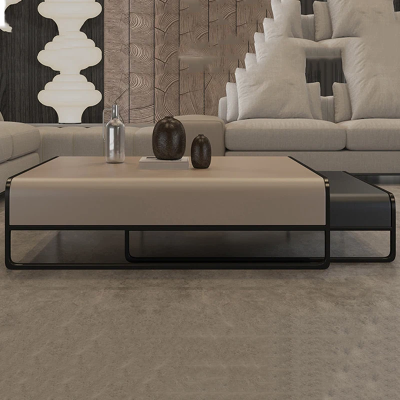 Einzigartiger italienischer Couchtisch, moderner, luxuriöser, nordischer Designer-Esstisch, einfacher, transparenter Beistelltisch, minimalistische Ästhetik, Meubles Home Furniture