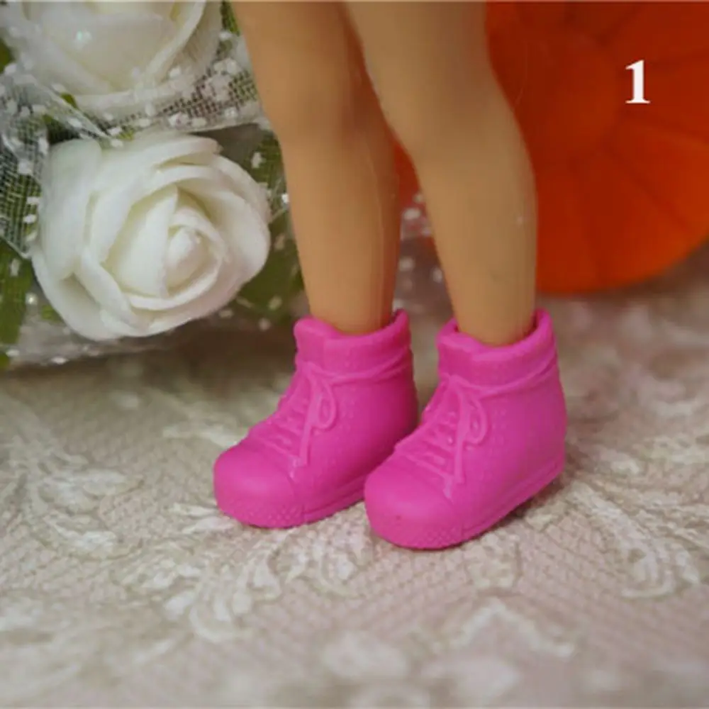 Plastic Fashion Female Accessories Doll Shoes 11cm Dolls Boot High Heels Shoes