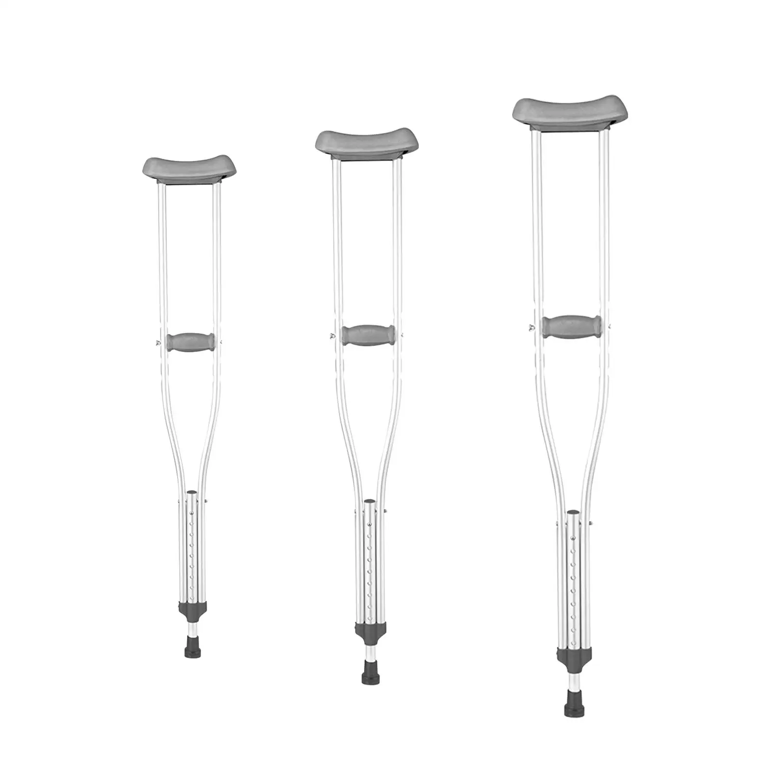 Underarm Crutch Portable Height Adjustment for Disabled People Men Elderly