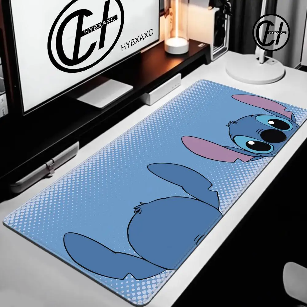 

Kawaii Anime Stitch Mouse Pad Cute HD Desk Pad Extended Gaming Keyboard Mats Large 100x50cm XXL Gamer Mousepad