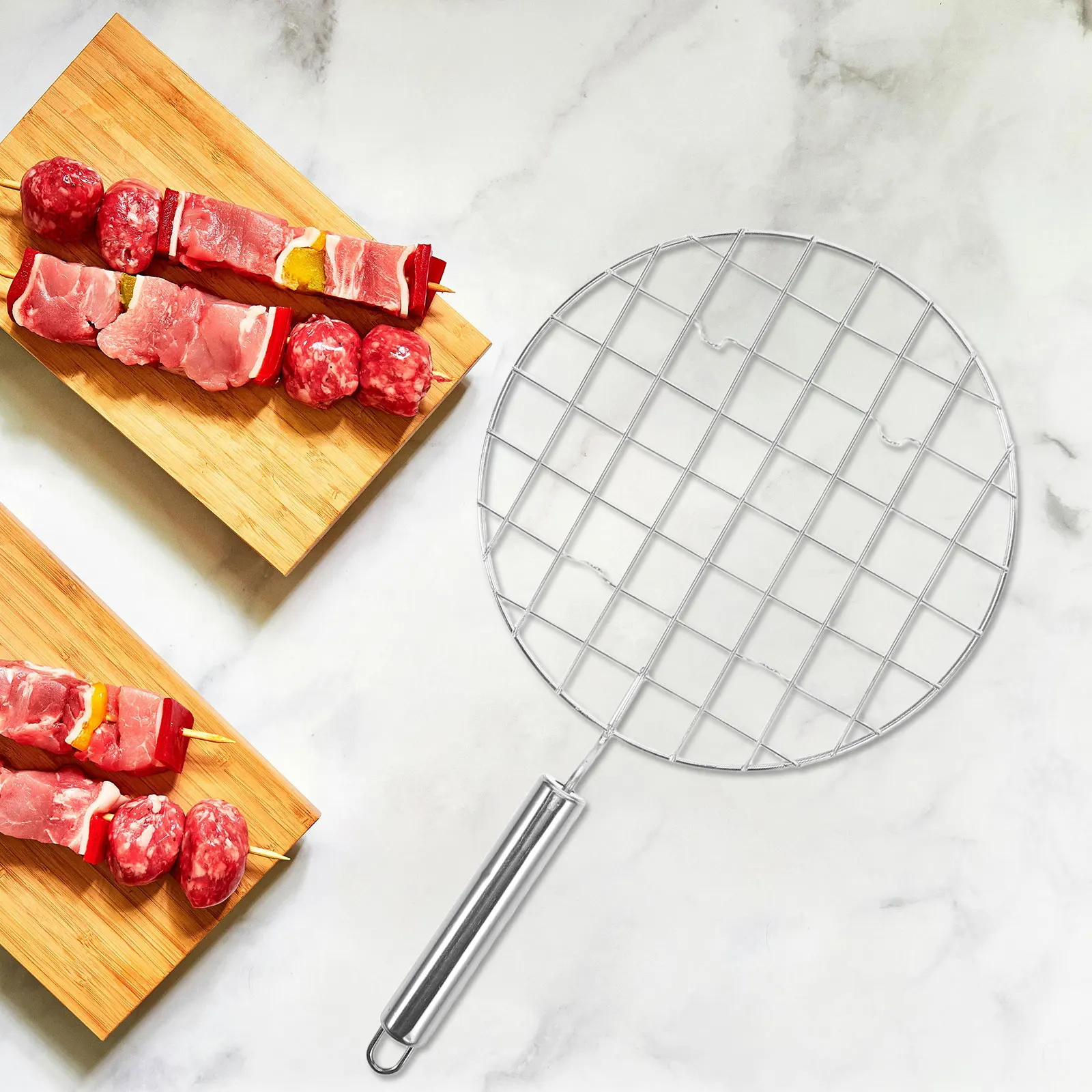 

BBQ Fence Grill Top Cooking Grid Grates Accessories Camping Mesh Mat Gadgets Cage Wire Barbecue Net