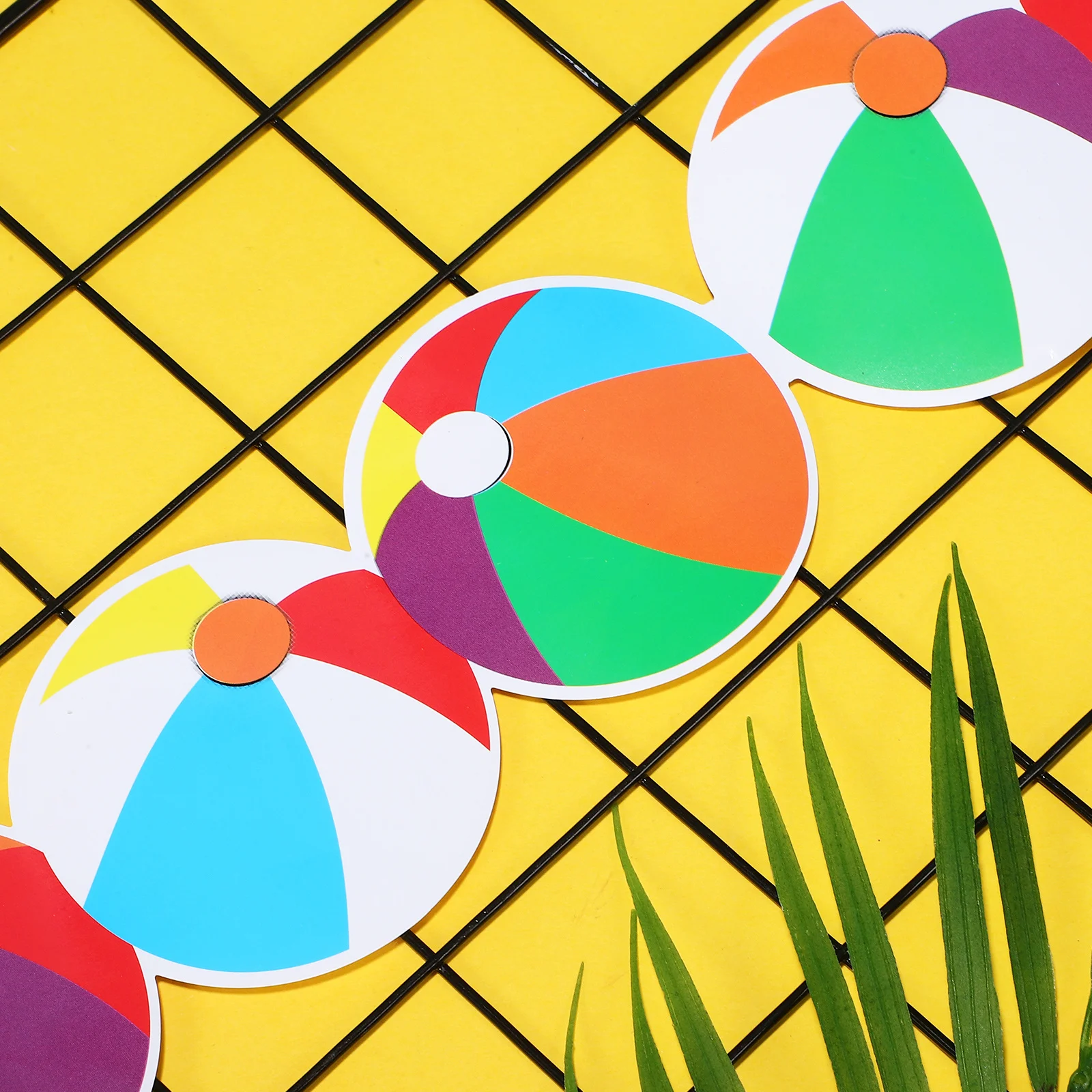

Summer Bulletin Board Border Roll Decorative Beach Ball Design Classroom DIY Blackboard Window Door Trim Bulletin Board Decor