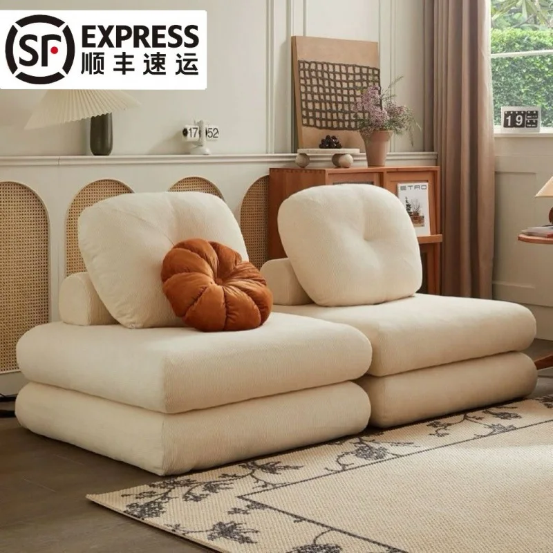 Lazy Sofa Ma Potato Bean Curd Block Sofa Bed Small Apartment Bedroom Tatami Living Room Single Fabric Small Sofa