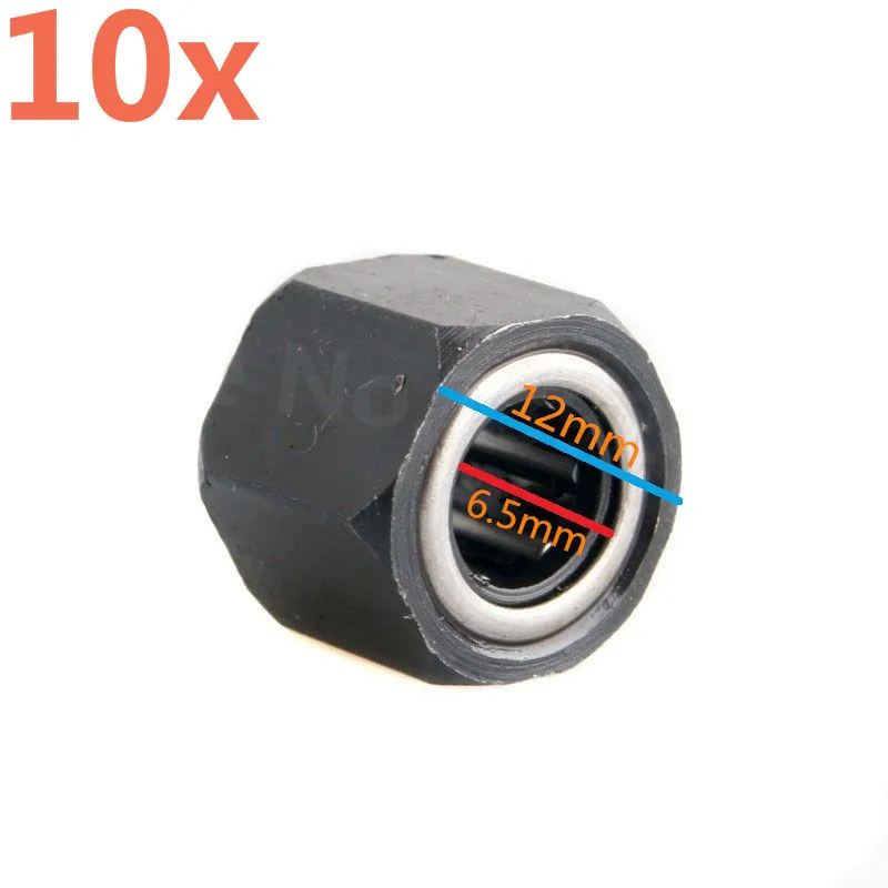 10pcs/Lot HSP R025 Hex 12mm Nut One-way Bearing  For VX 18 16 21 Nitro Engine Parts Accessories 1/10 Scale Baja