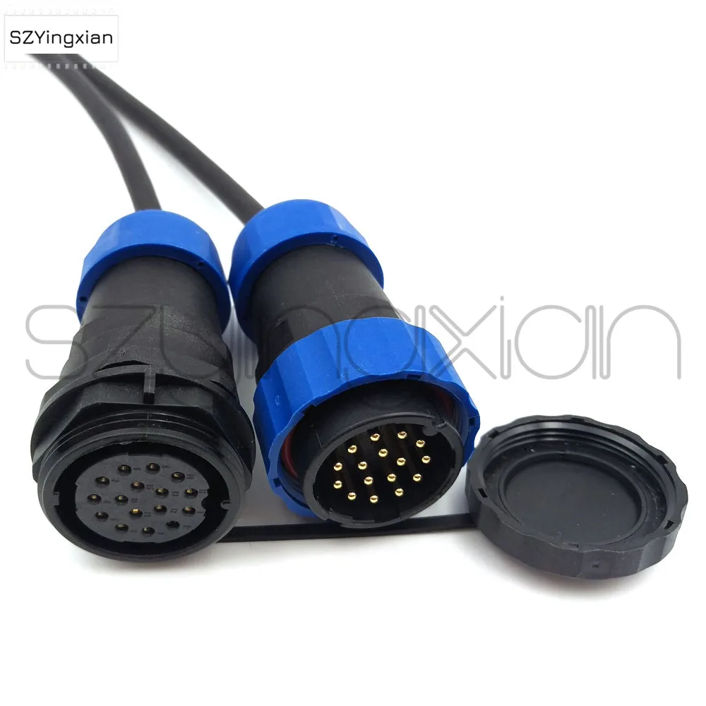 SD28 Cable Butt Connector 2/3/4/5/6/7/9/10/12/14/16/19/22/24/26 pin Industrial Waterproof IP68 Male Plug Female Socket