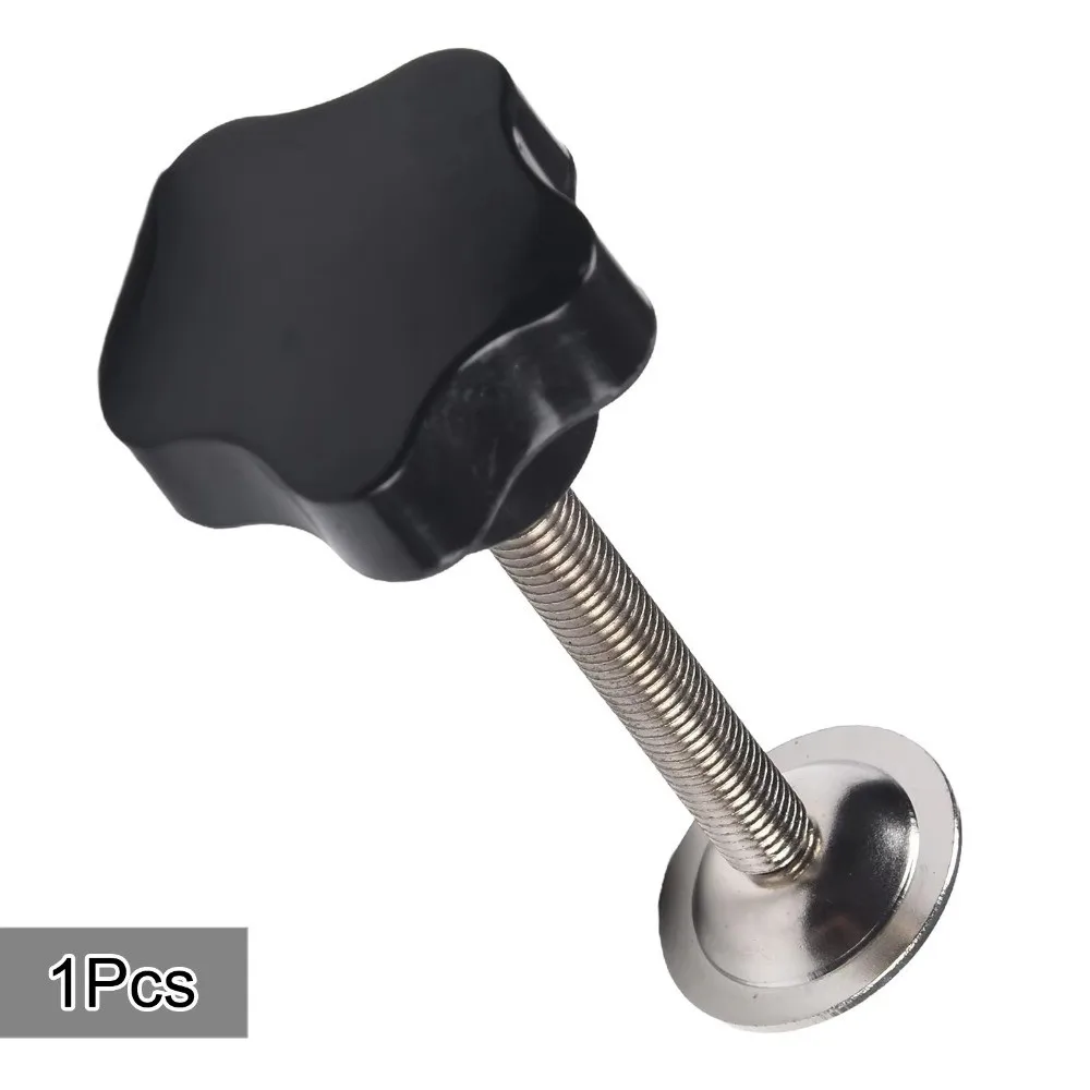 304 Stainless Steel Clamping Screw Knob M8x60mm Pressure Plate Thread Clamping Knob Five Star Handle Hand Tighten Nuts