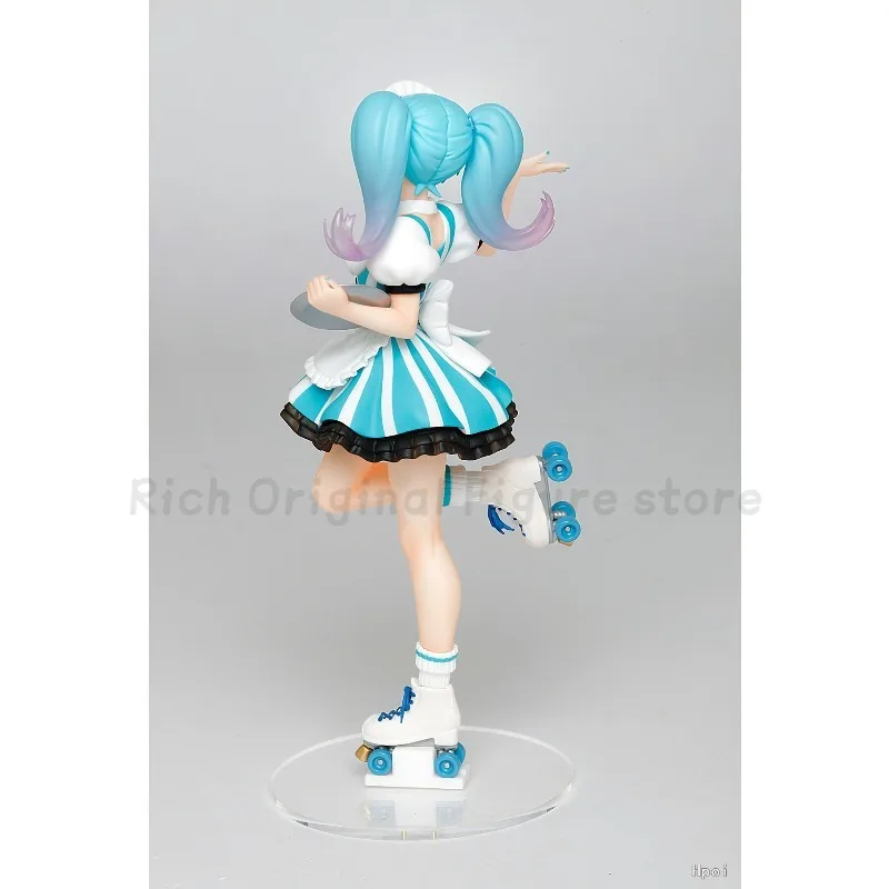 【재고 있음】오리지널 타이토 코스튬 하츠네 미쿠 커피숍 메이드 애니메이션 피규어 모델 장식품