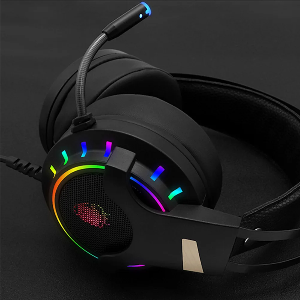 

Rgb Edition Gaming Headset Wired USB Single Plug High Sensitivity Game Headphone Noise Cancelling Microphone Headphone