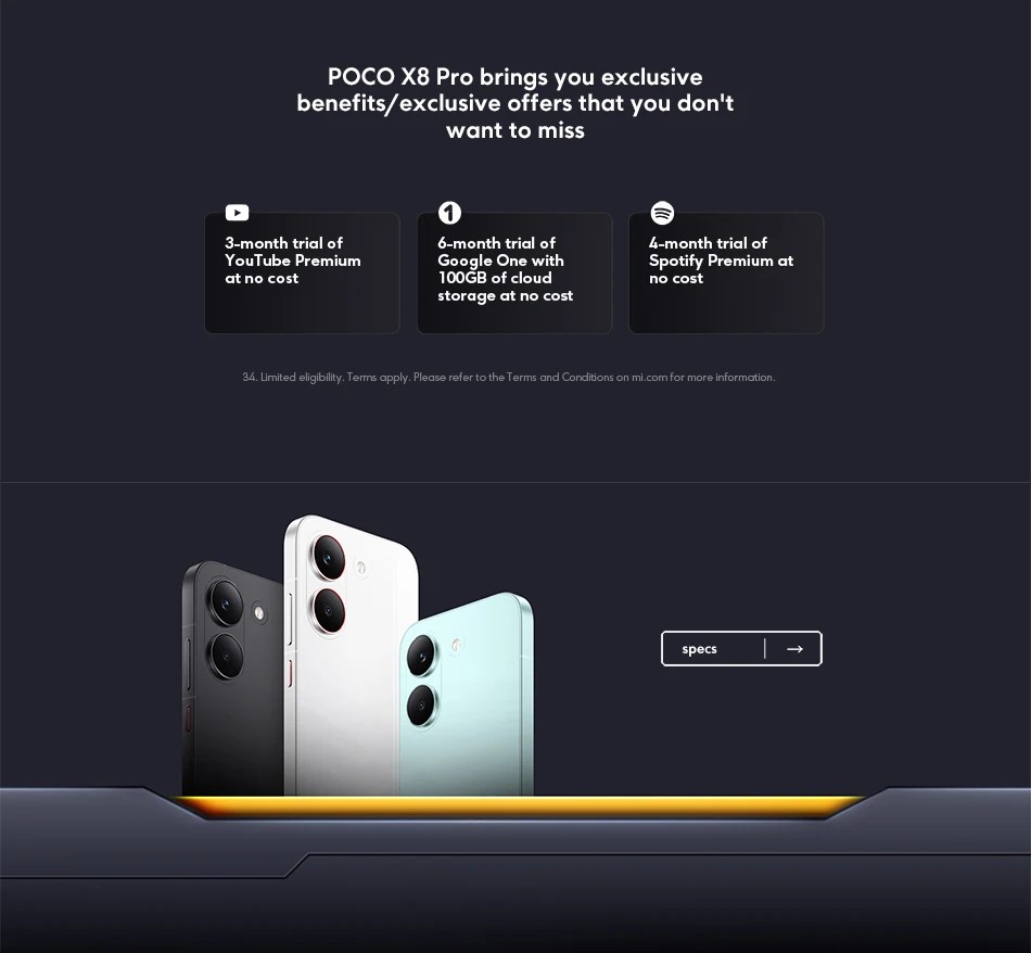 Xiaomi POCO X8 Pro 5G Smartphone, Dimensity processor, Ultra-Ultra, AMOLED screen, "K 120Hz Ultra bright, Battery 6500 mAh, NFC, Authentic & Brand New