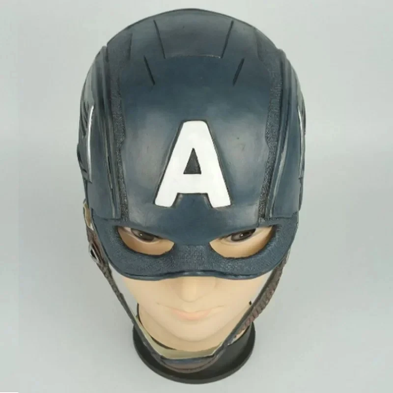 

ABC123CosplayMovie Superhero USA Steve Captain Mask Soft Latex Full Head Breathable Halloween Party Cosplay Co5,j'8.k/4\